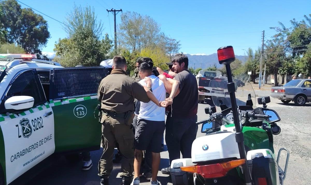 Persecución en Rancagua culmina con tres detenidos y recuperación de vehículo robado