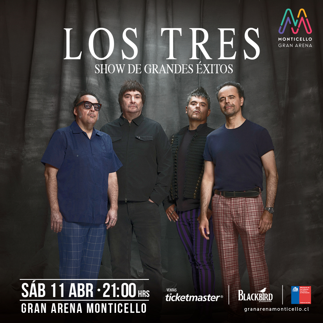 Los Tres regresan a Gran Arena Monticello con sus grandes clásicos y formación original