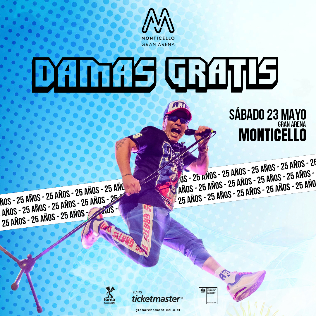 Damas Gratis celebra sus 25 años en Chile con show en Gran Arena Monticello