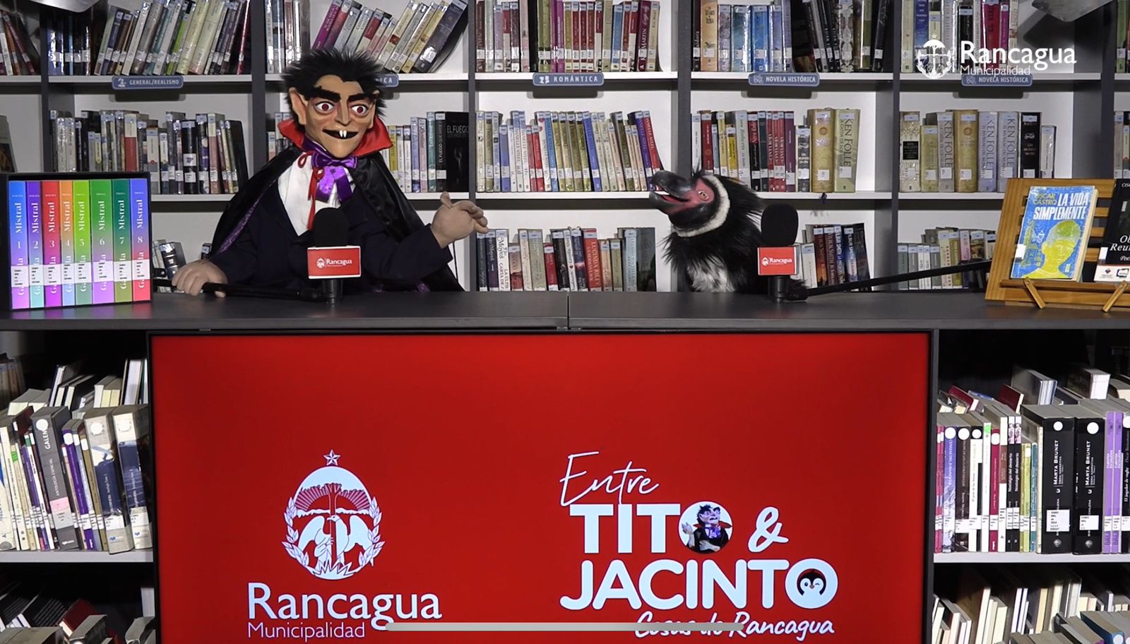 Municipalidad de Rancagua estrena “Entre Tito y Jacinto: Cosas de Rancagua”, innovador programa protagonizado por dos leyendas de la ciudad