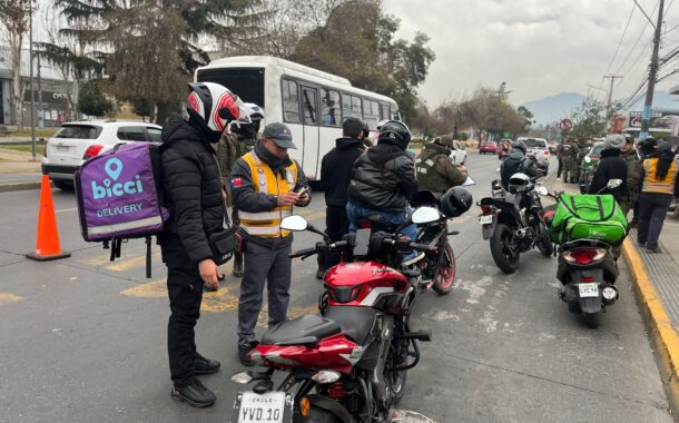 Municipio de Rancagua despliega operativo conjunto que permitió retirar 12 motocicletas de circulación
