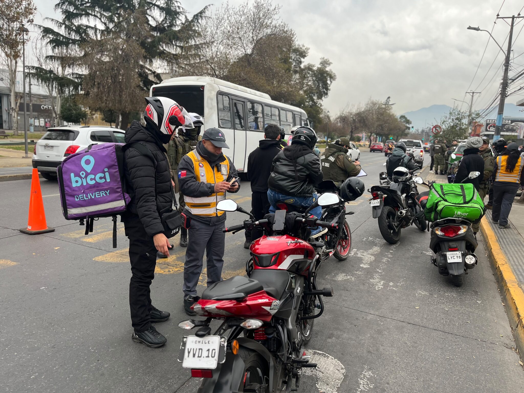 Municipio de Rancagua despliega operativo conjunto que permitió retirar 12 motocicletas de circulación