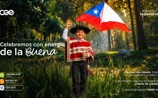 CGE inicia campaña nacional “Volantín Seguro 2026” para prevenir accidentes relacionados con las redes eléctricas durante las Fiestas Patrias