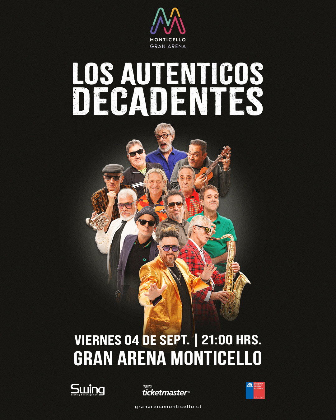 Los Auténticos Decadentes regresan a Gran Arena Monticello