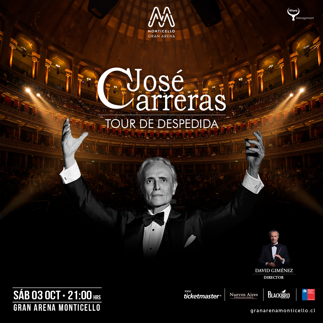 José Carreras llega a Gran Arena Monticello con el Tour de Despedida