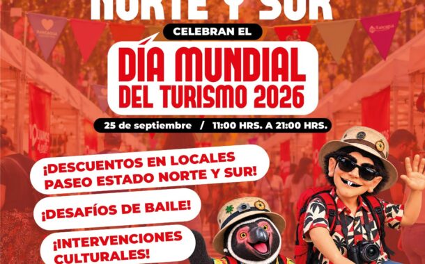 Rancagua celebrará el Día Mundial del Turismo con una gran jornada en el Paseo Estado Norte y Sur