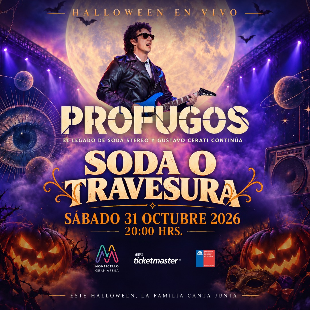 Soda o Travesura: Prófugos regresa a Gran Arena Monticello