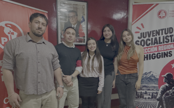 Juventud Socialista de O’Higgins presenta su nueva directiva regional para el período 2026-2028